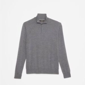 Banana Republic MERINO WOOL HALF-ZIP SWEATER